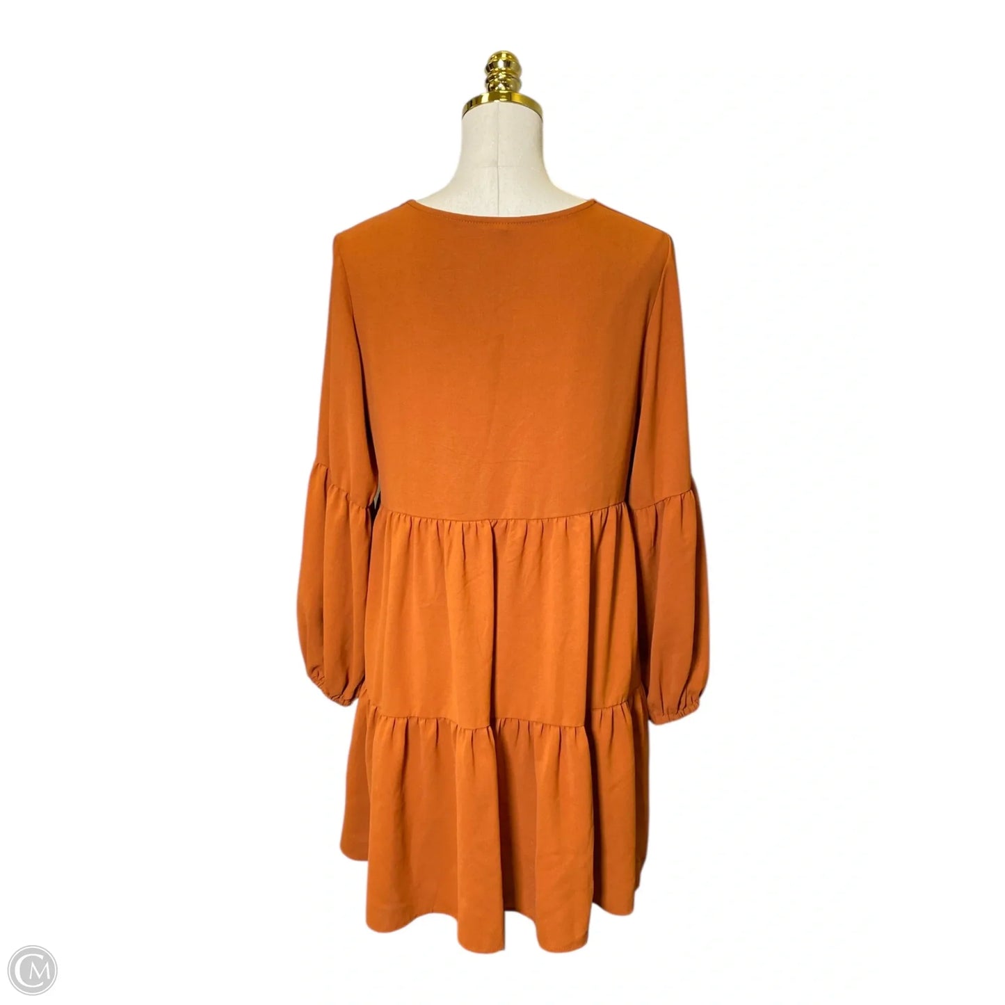Dress Casual Midi By Clothes Mentor In Orange, Size: M