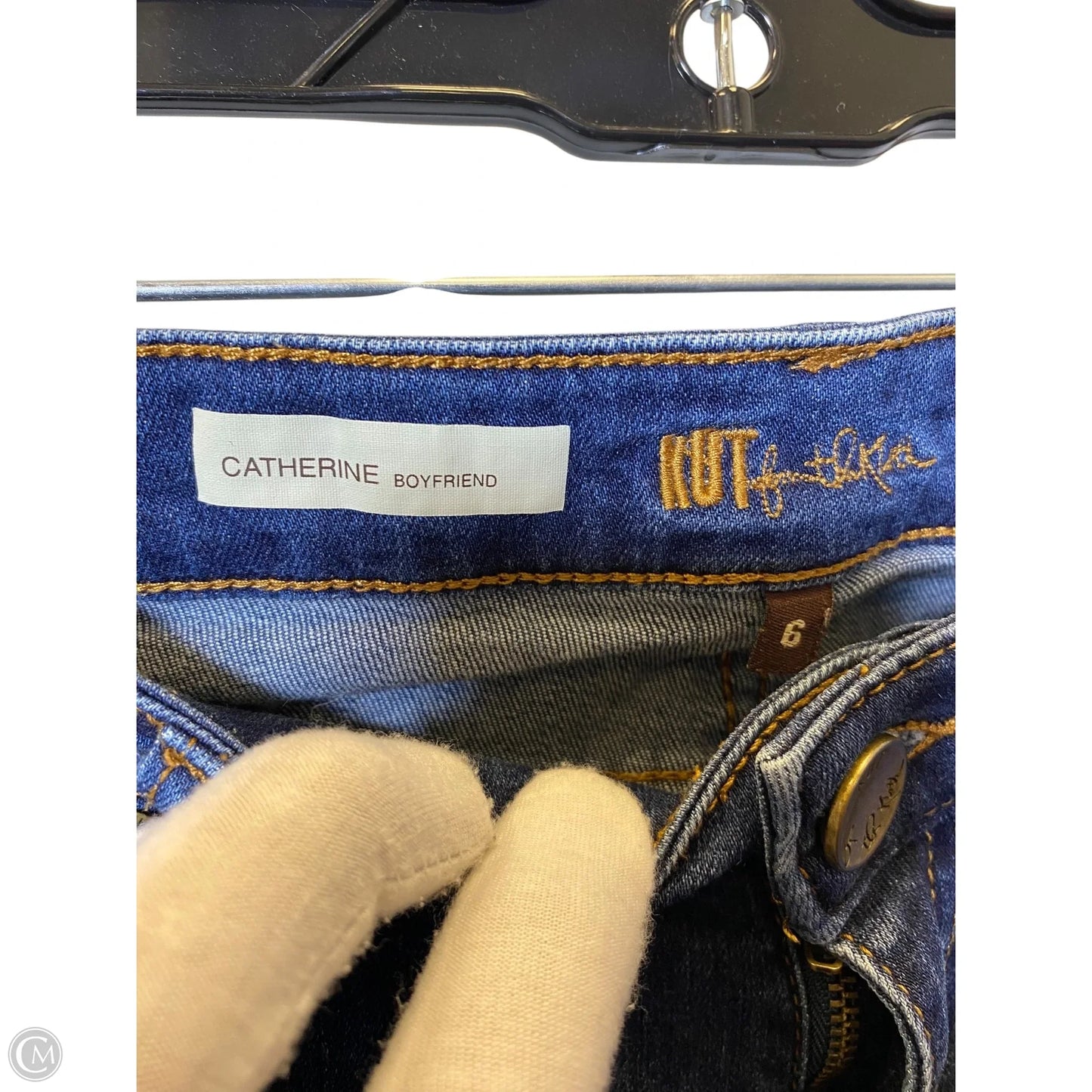 Jeans Boyfriend By Kut In Blue Denim, Size: 6