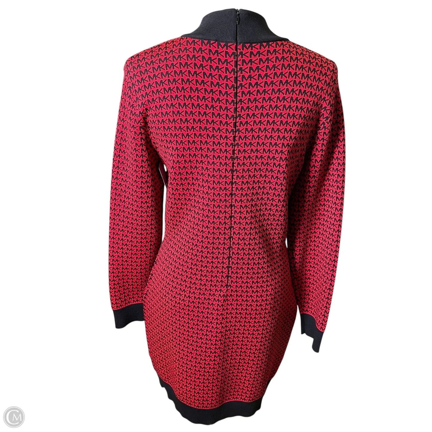 Dress Designer By Michael Kors In Black & Red, Size: L