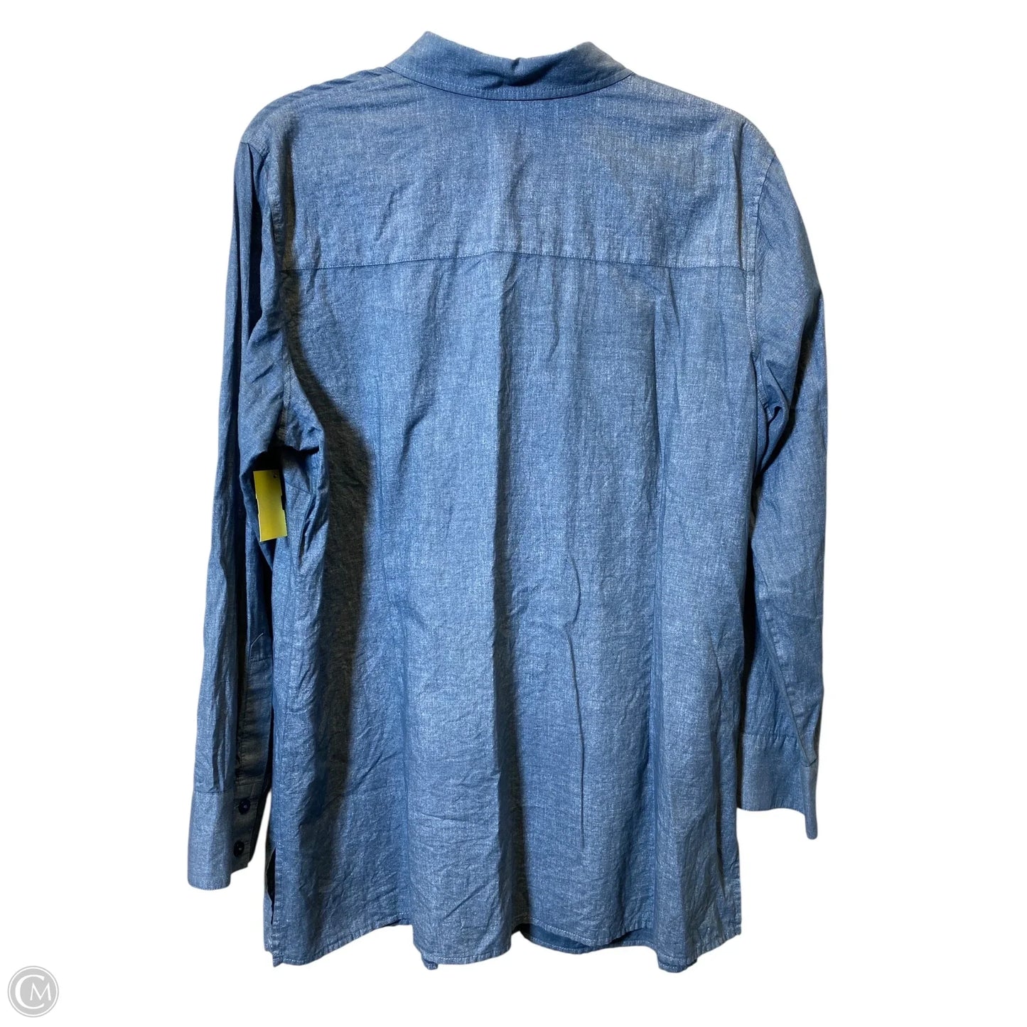 Blouse Long Sleeve By Chicos In Blue, Size: Xl
