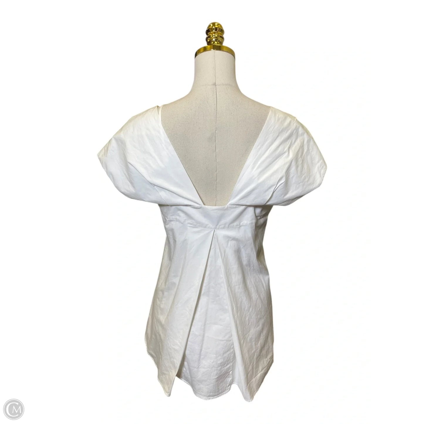 Top Short Sleeve By Theory In White, Size: M