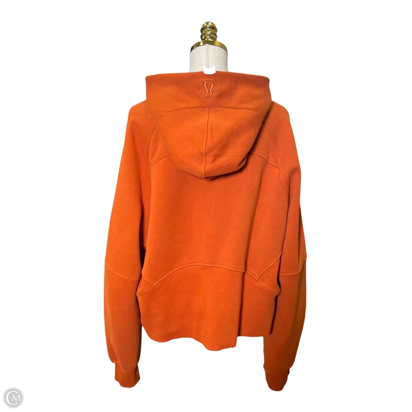Sweatshirt Hoodie By Lululemon In Orange, Size: Xl
