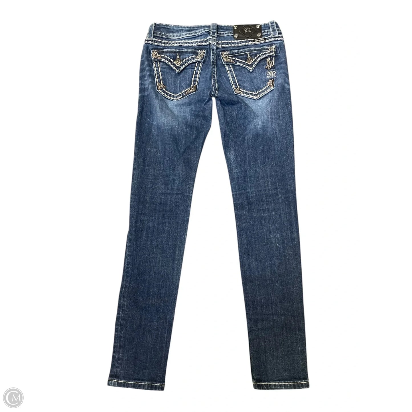 Jeans Skinny By Miss Me In Blue Denim, Size: 4