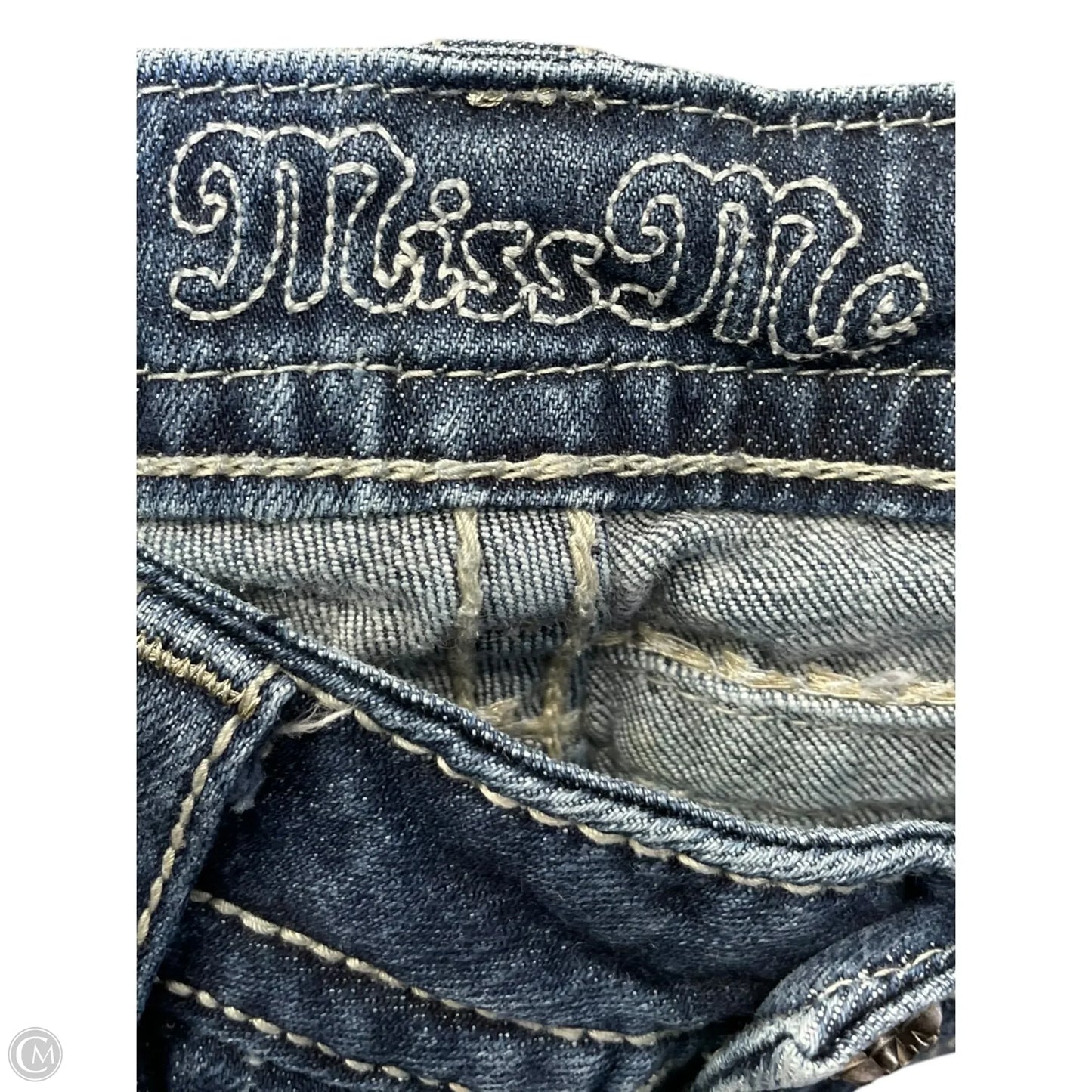 Jeans Skinny By Miss Me In Blue Denim, Size: 4