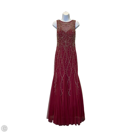 Dress Designer By Xscape In Maroon, Size: 10