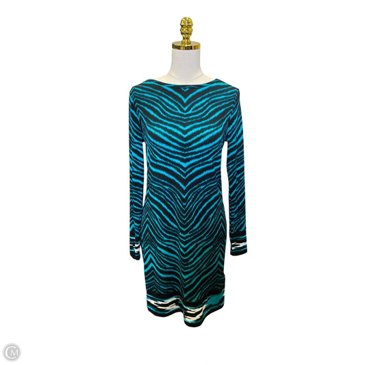 Dress Designer By Michael Kors In Black & Blue, Size: S