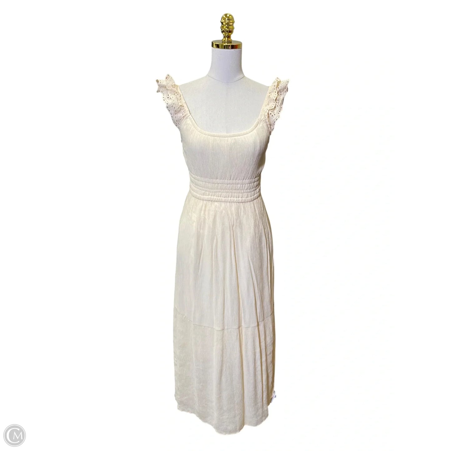 Dress Casual Maxi By Lucky Brand In Cream, Size: S