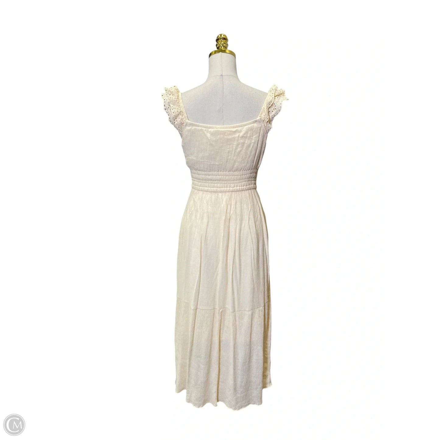 Dress Casual Maxi By Lucky Brand In Cream, Size: S