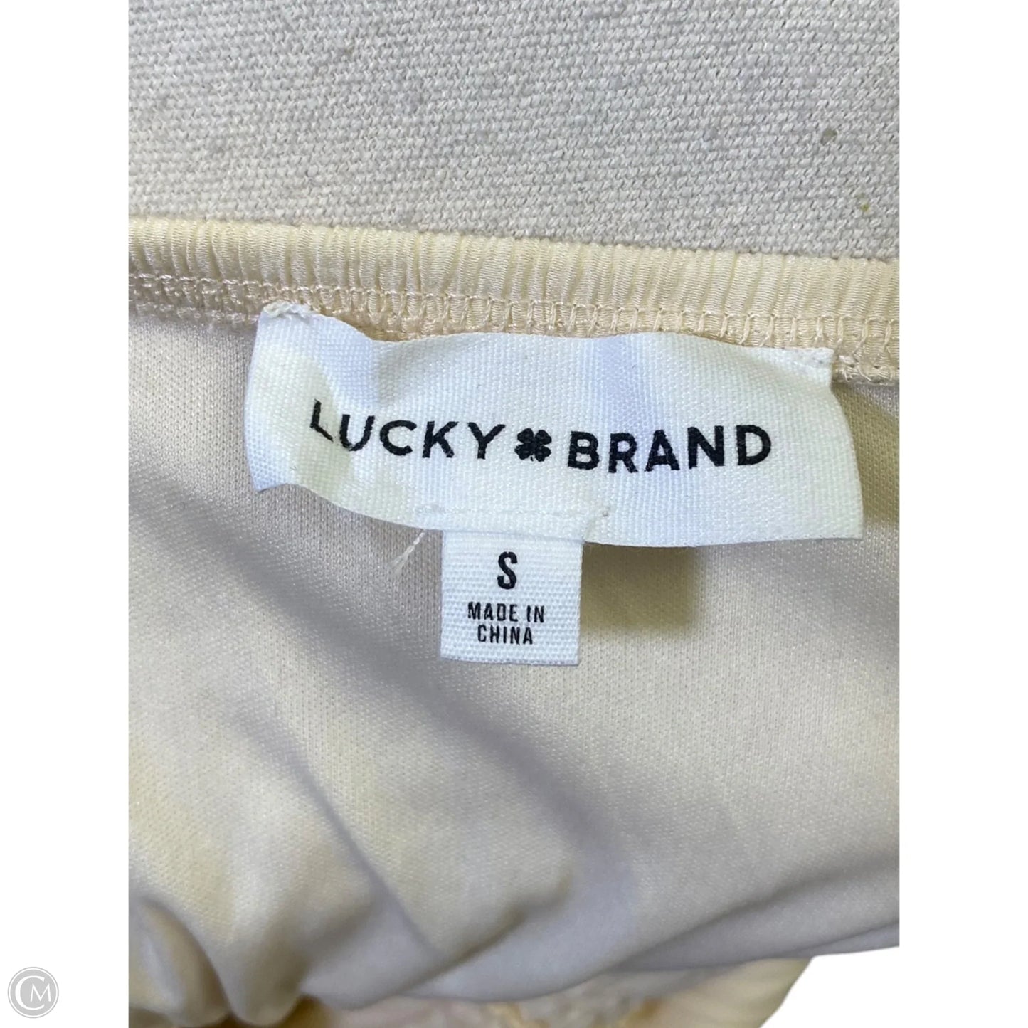 Dress Casual Maxi By Lucky Brand In Cream, Size: S