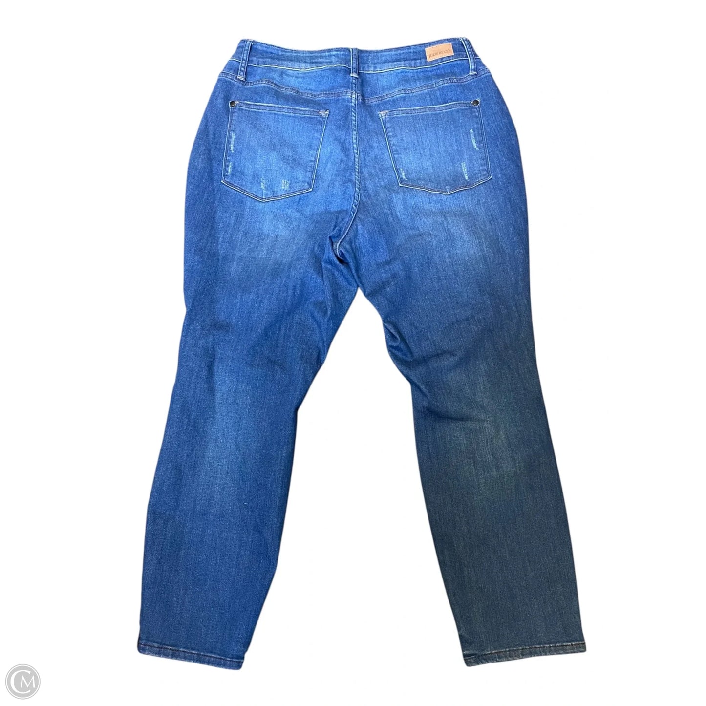 Jeans Boyfriend By Judy Blue In Blue Denim, Size: 16