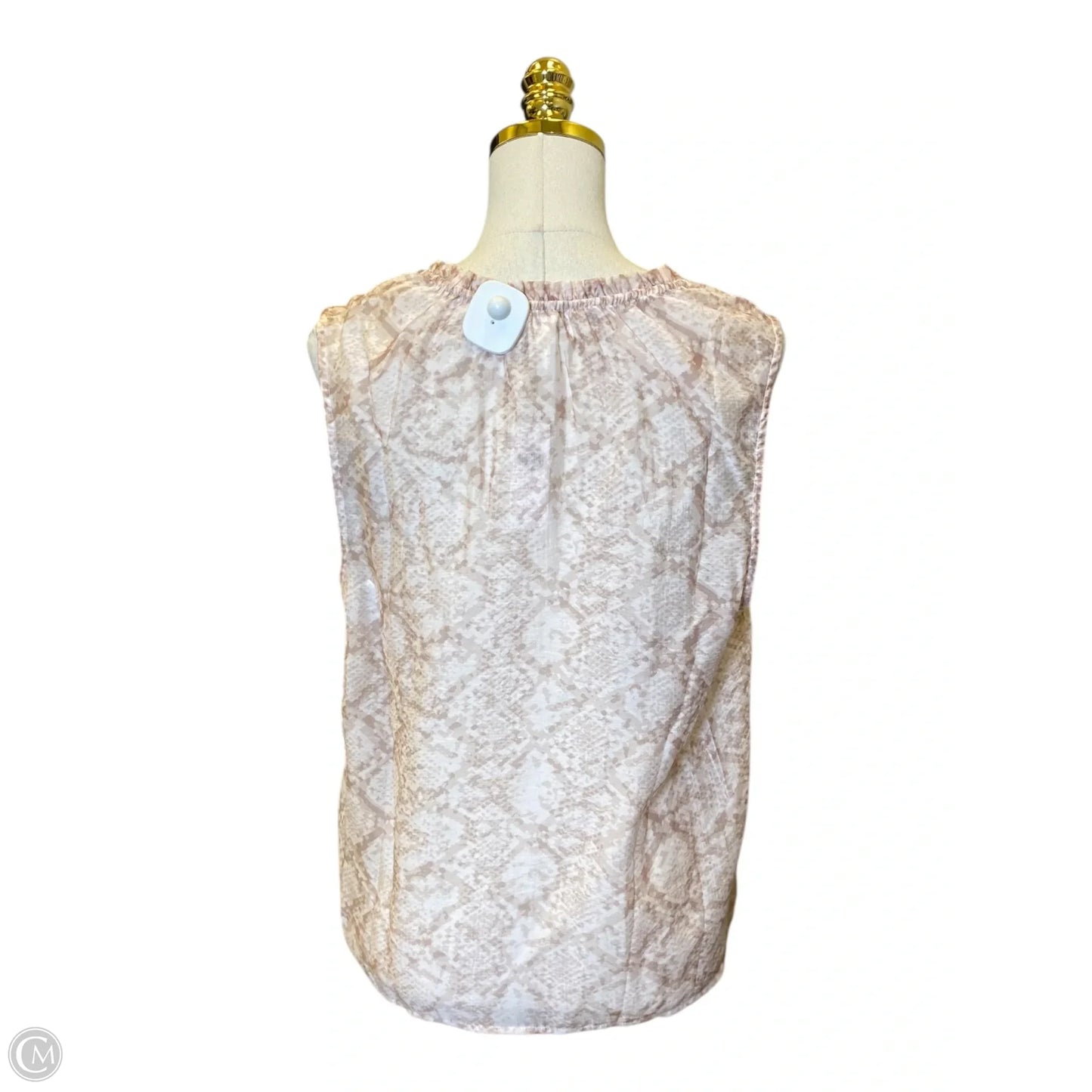 Top Sleeveless By Cloth & Stone In Snakeskin Print, Size: M