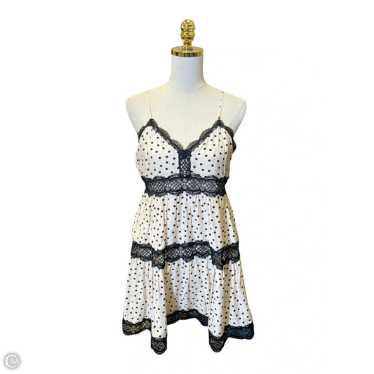 Dress Casual Midi By Express In Polkadot Pattern, Size: M