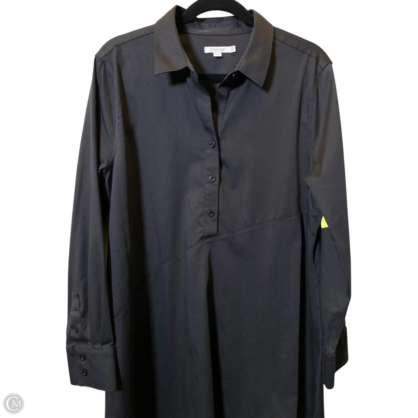 Dress Casual Midi By Chicos In Black, Size: 14