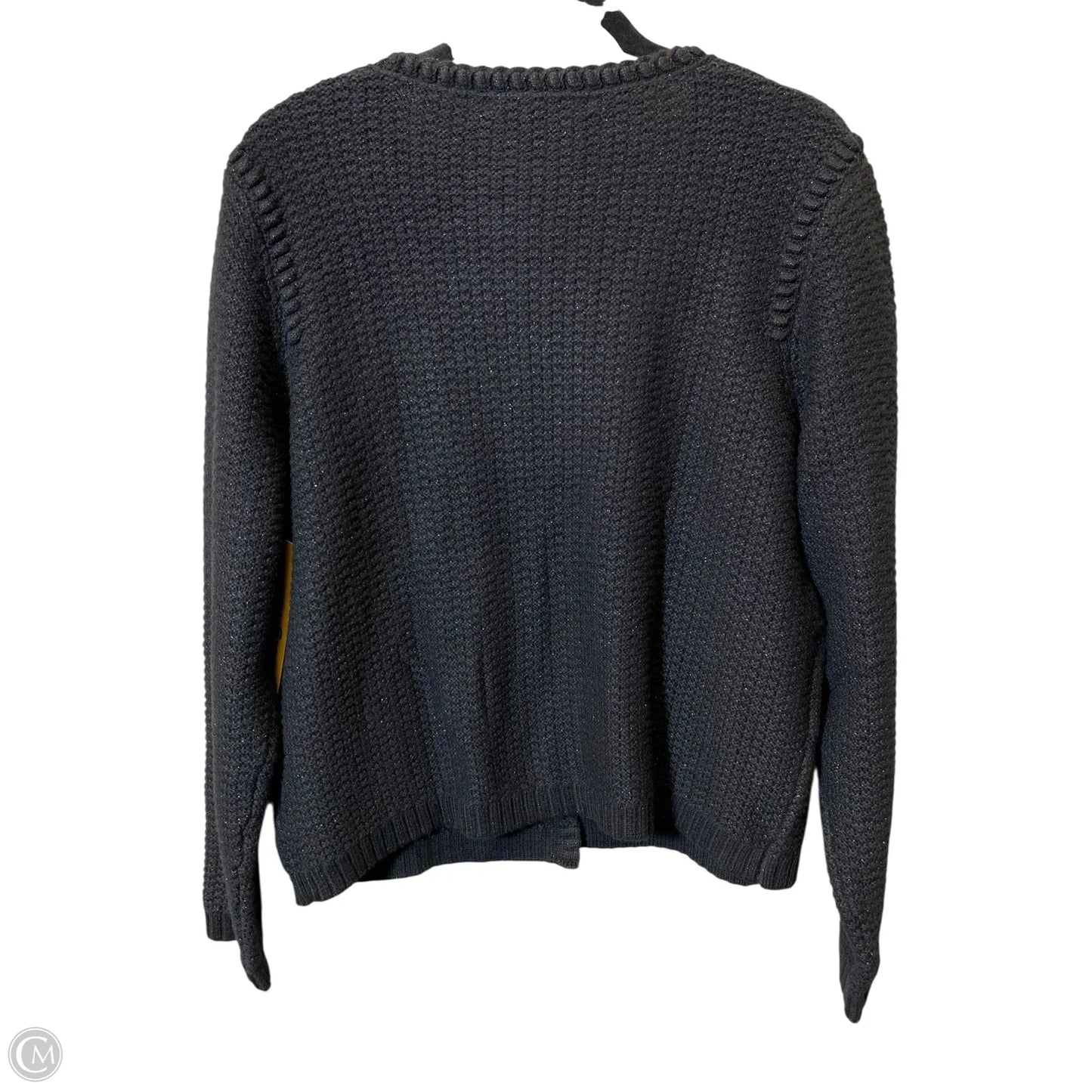 Sweater Cardigan Designer By Lilly Pulitzer In Black & Gold, Size: Xl