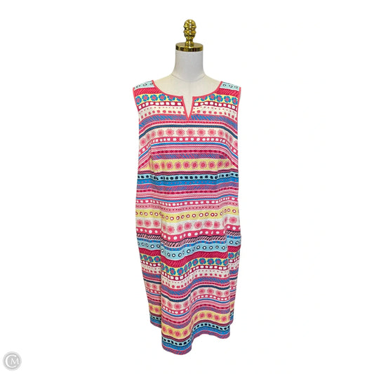 Dress Casual Midi By Talbots In Multi-colored, Size: Xl
