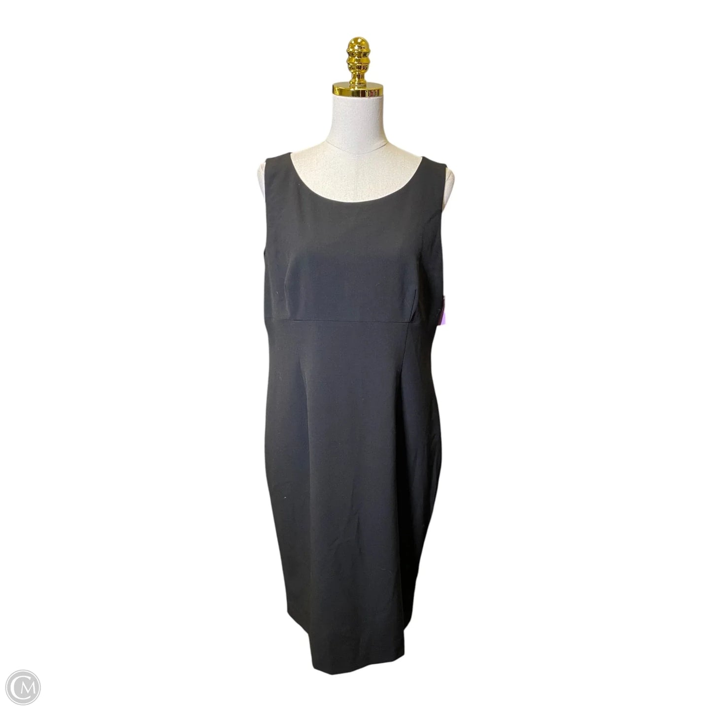 Dress Casual Midi By Le Suit In Black, Size: 14