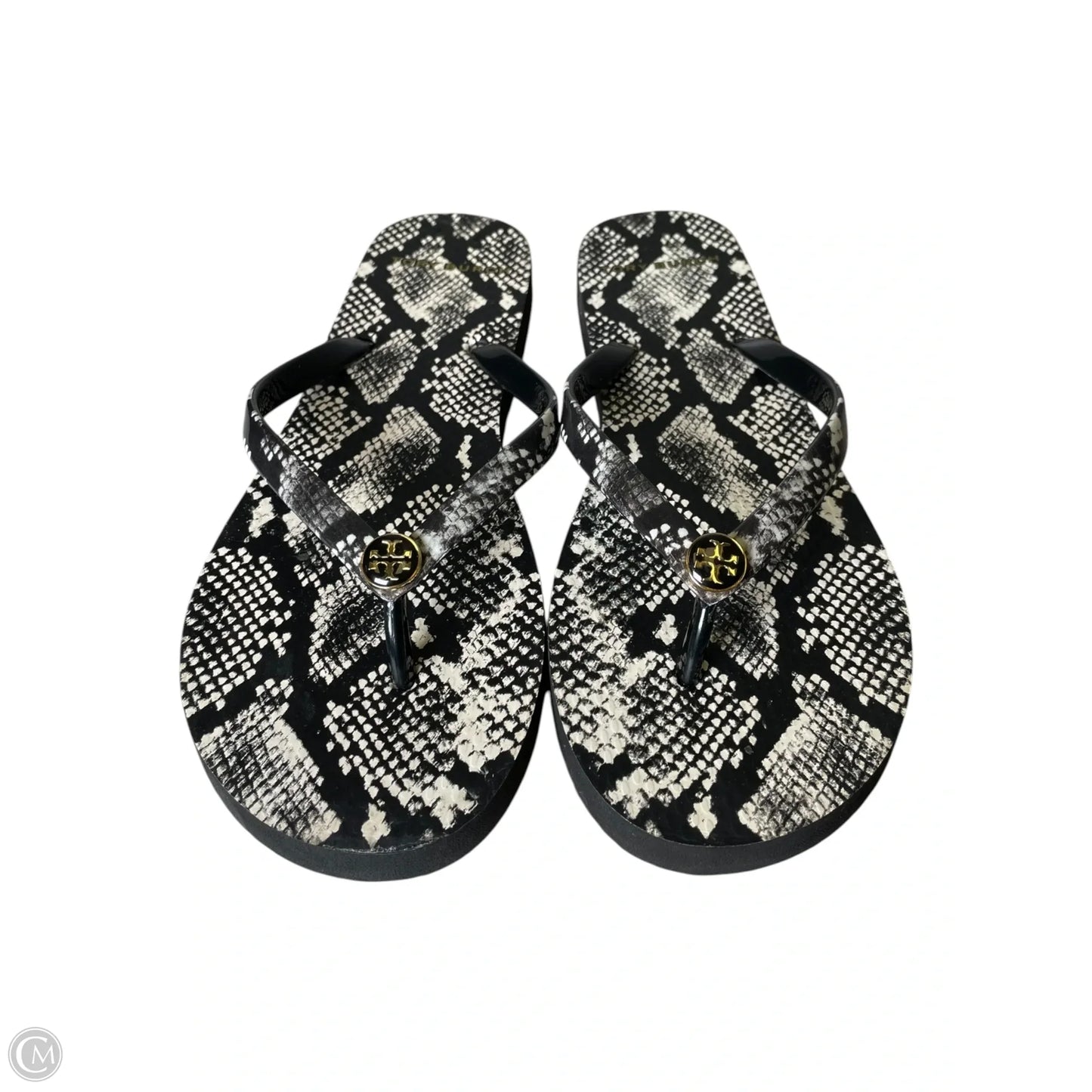 Sandals Designer By Tory Burch In Snakeskin Print, Size: 7