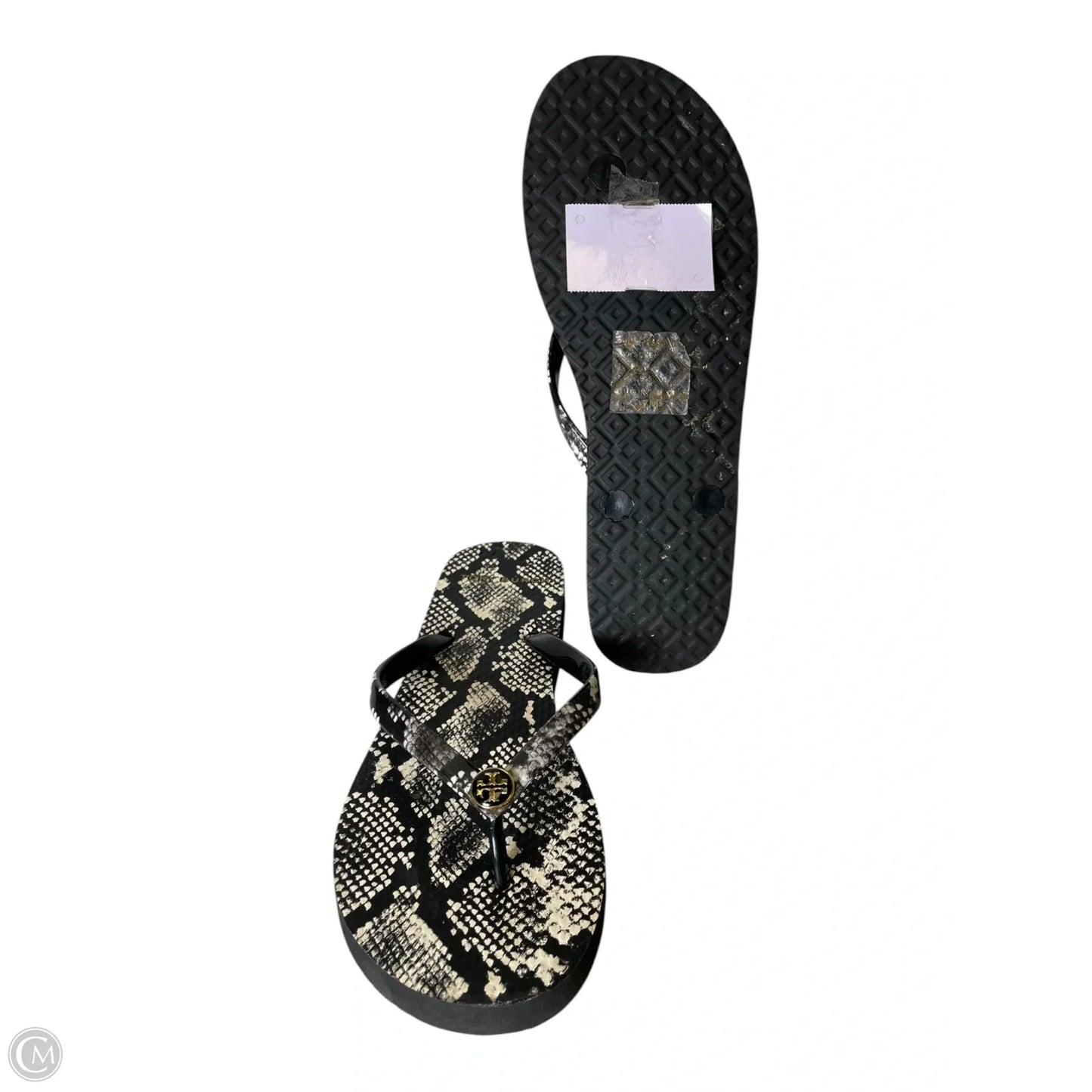 Sandals Designer By Tory Burch In Snakeskin Print, Size: 7