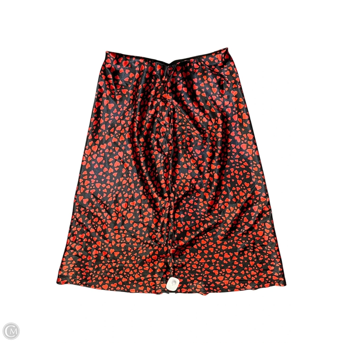 Skirt Maxi By Calligraphie In Black & Red, Size: M