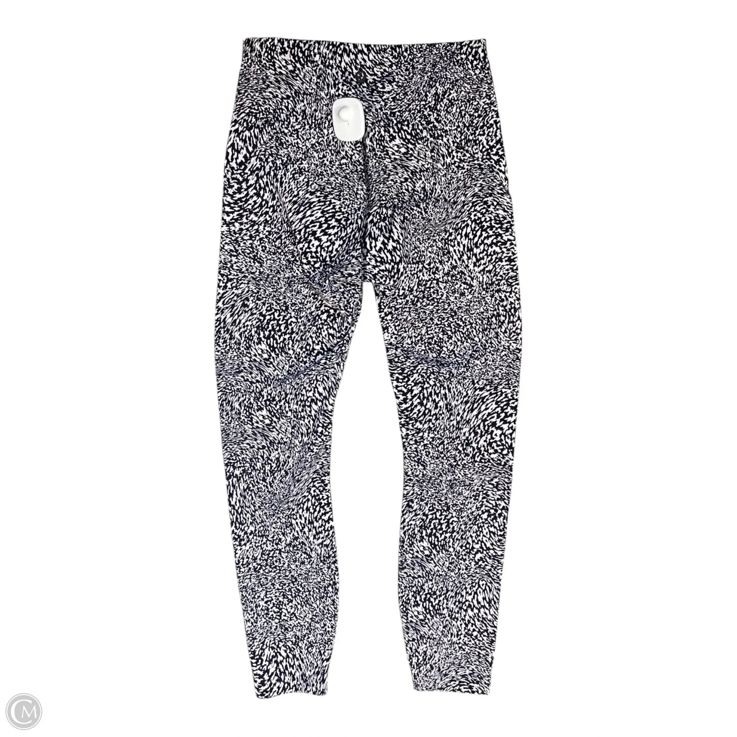 Athletic Leggings By Lululemon In Black & White, Size: 4