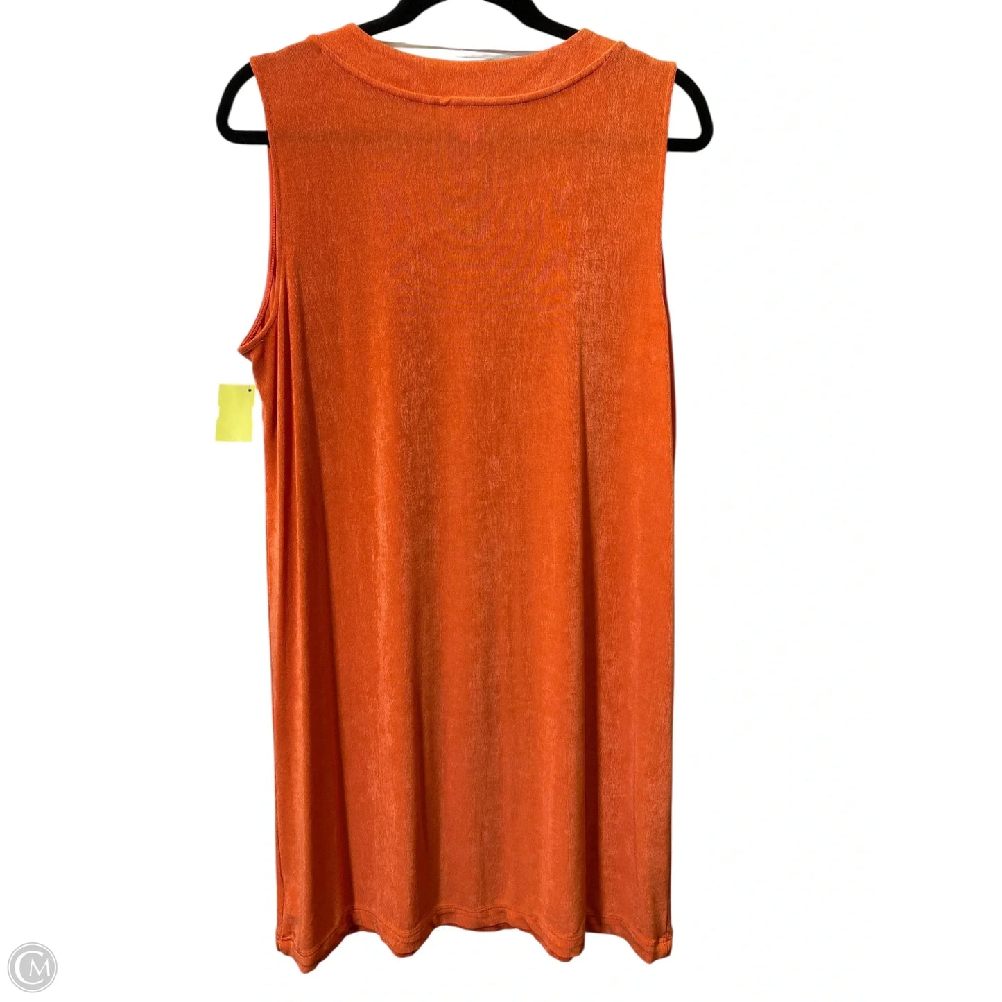Dress Casual Midi By Chicos In Orange, Size: L