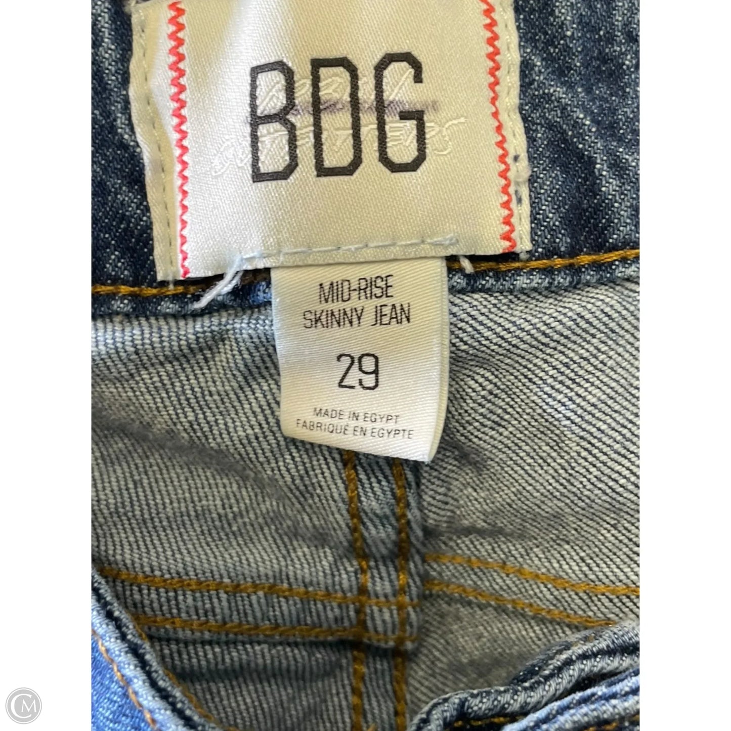 Jeans Skinny By Bdg In Blue Denim, Size: 8