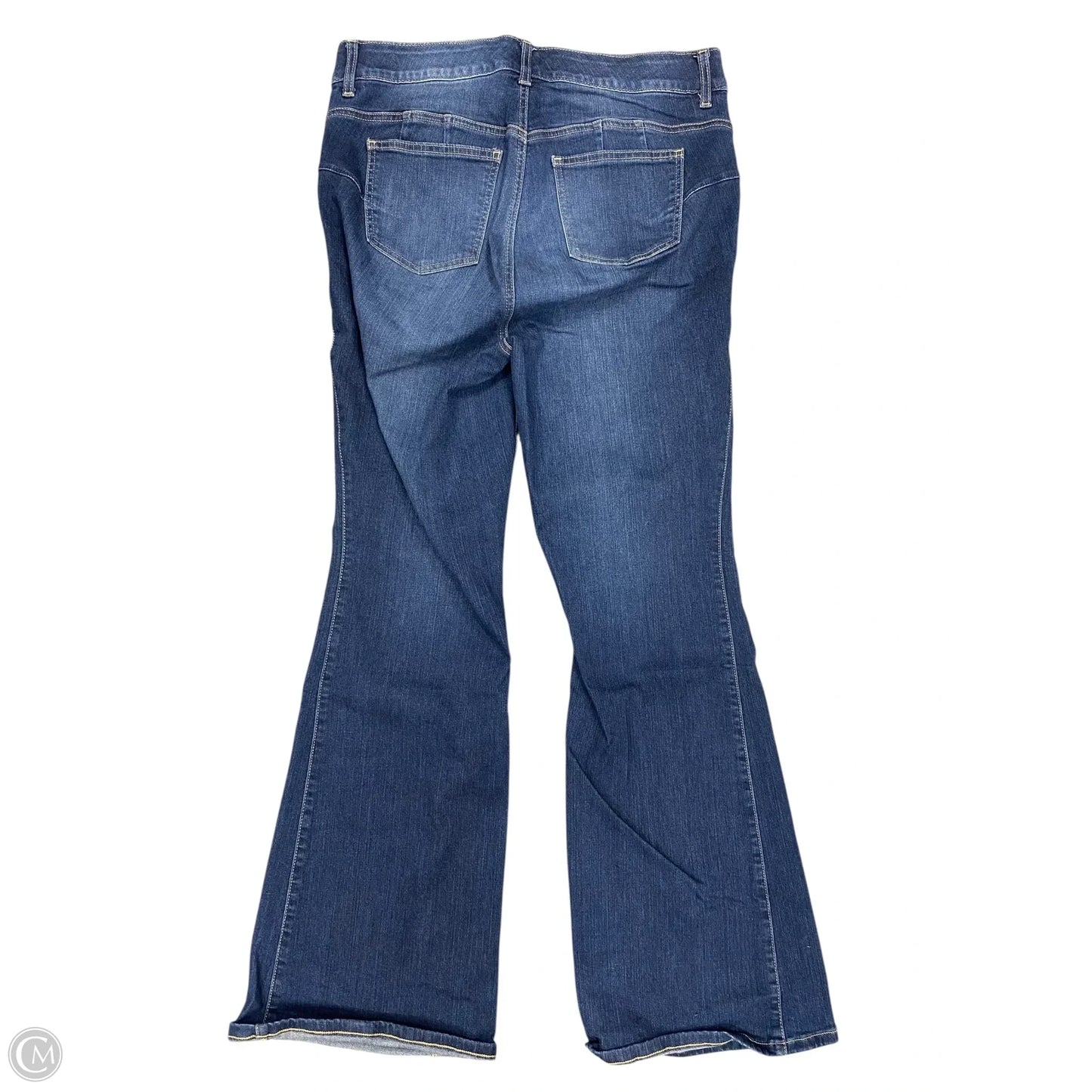 Jeans Flared By Torrid In Blue Denim, Size: 14