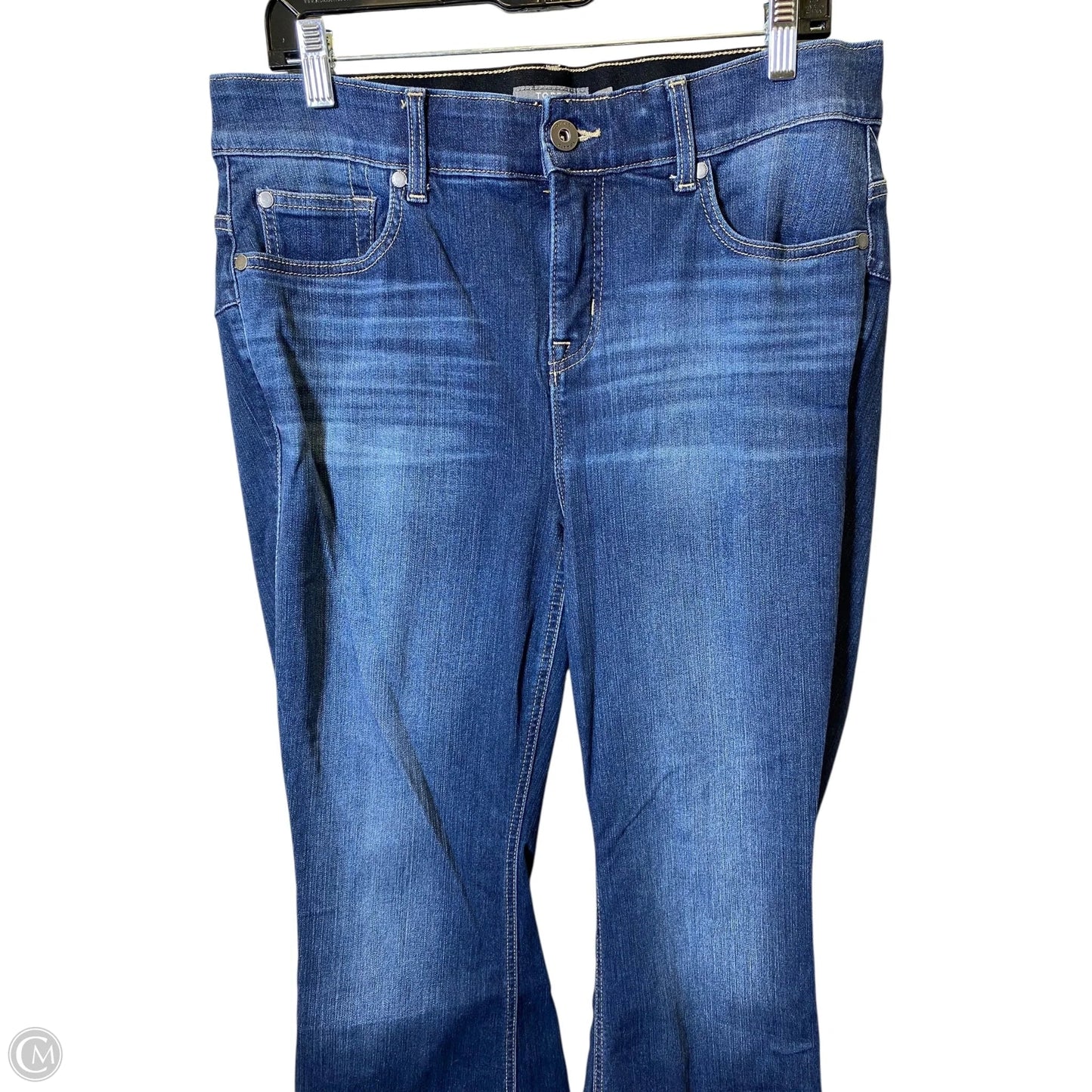 Jeans Flared By Torrid In Blue Denim, Size: 14
