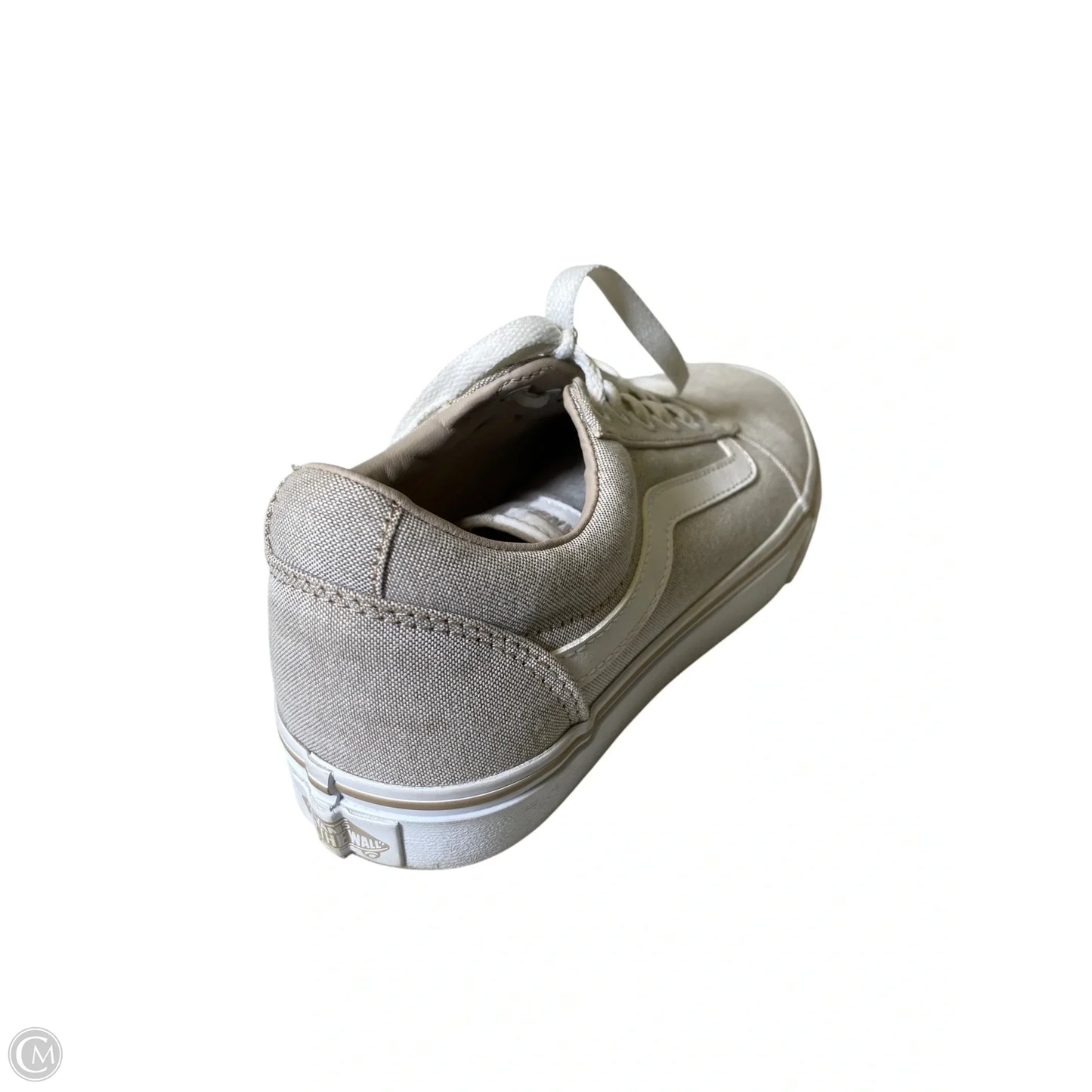 Shoes Athletic By Vans In Taupe, Size: 8.5