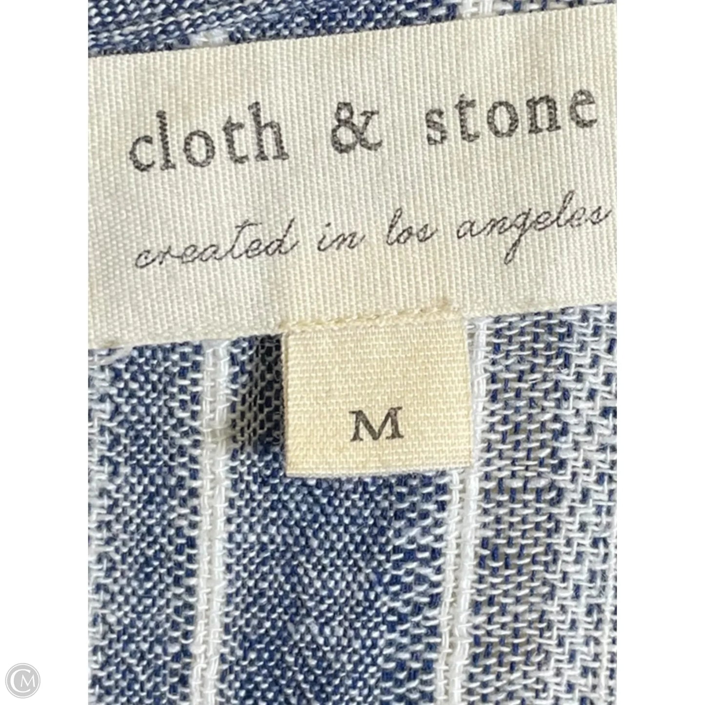 Jumpsuit By Cloth & Stone In Blue & White, Size: M