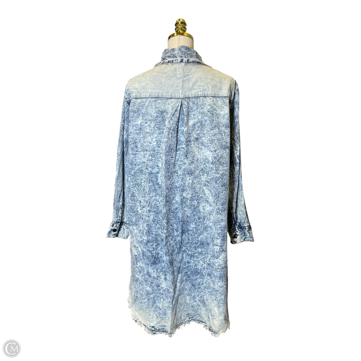 Dress Casual Midi By Clothes Mentor In Blue Denim, Size: 2x