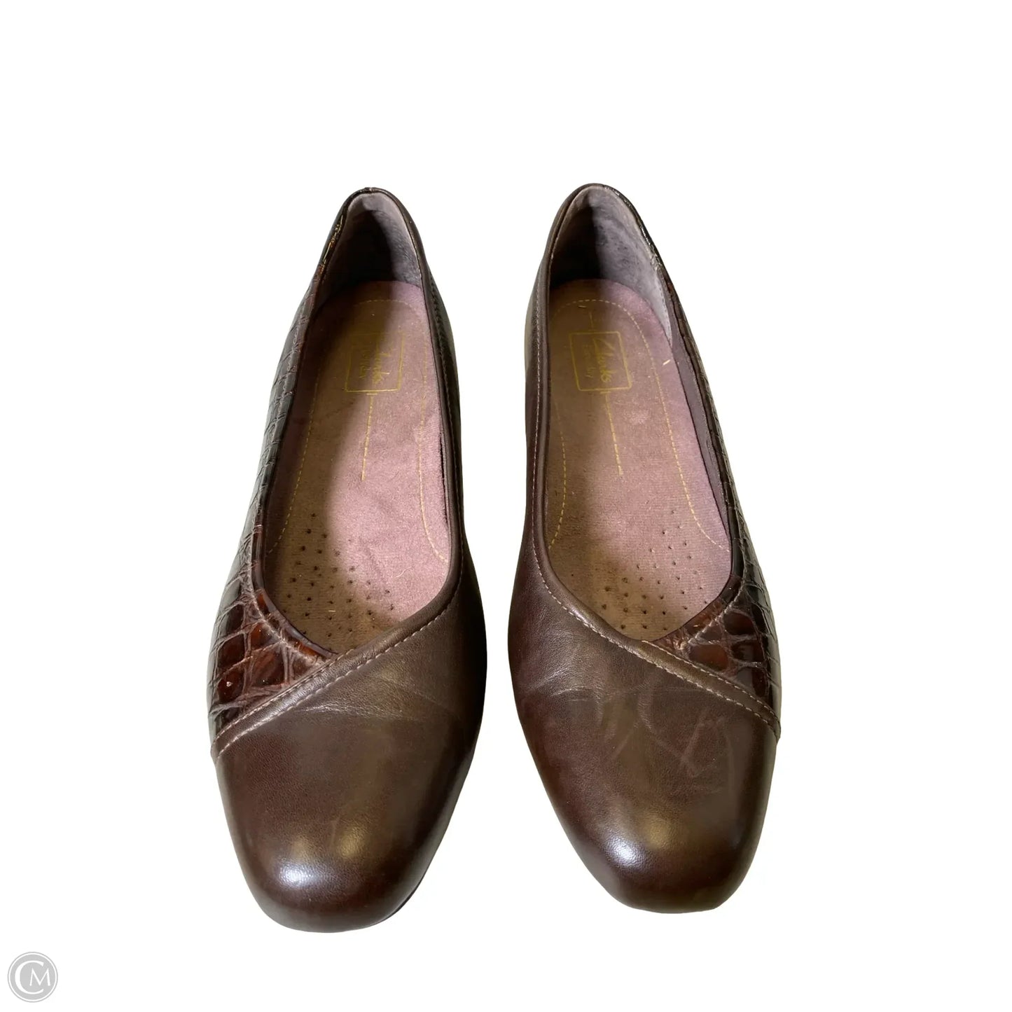 Shoes Heels Block By Clarks In Brown, Size: 11