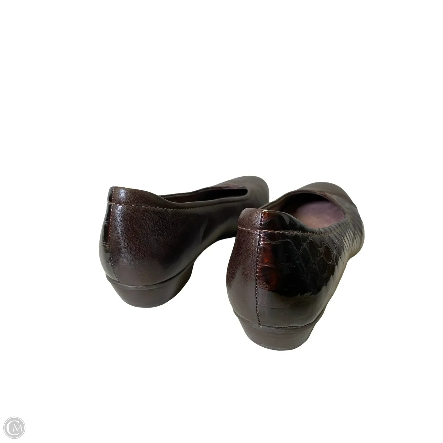Shoes Heels Block By Clarks In Brown, Size: 11