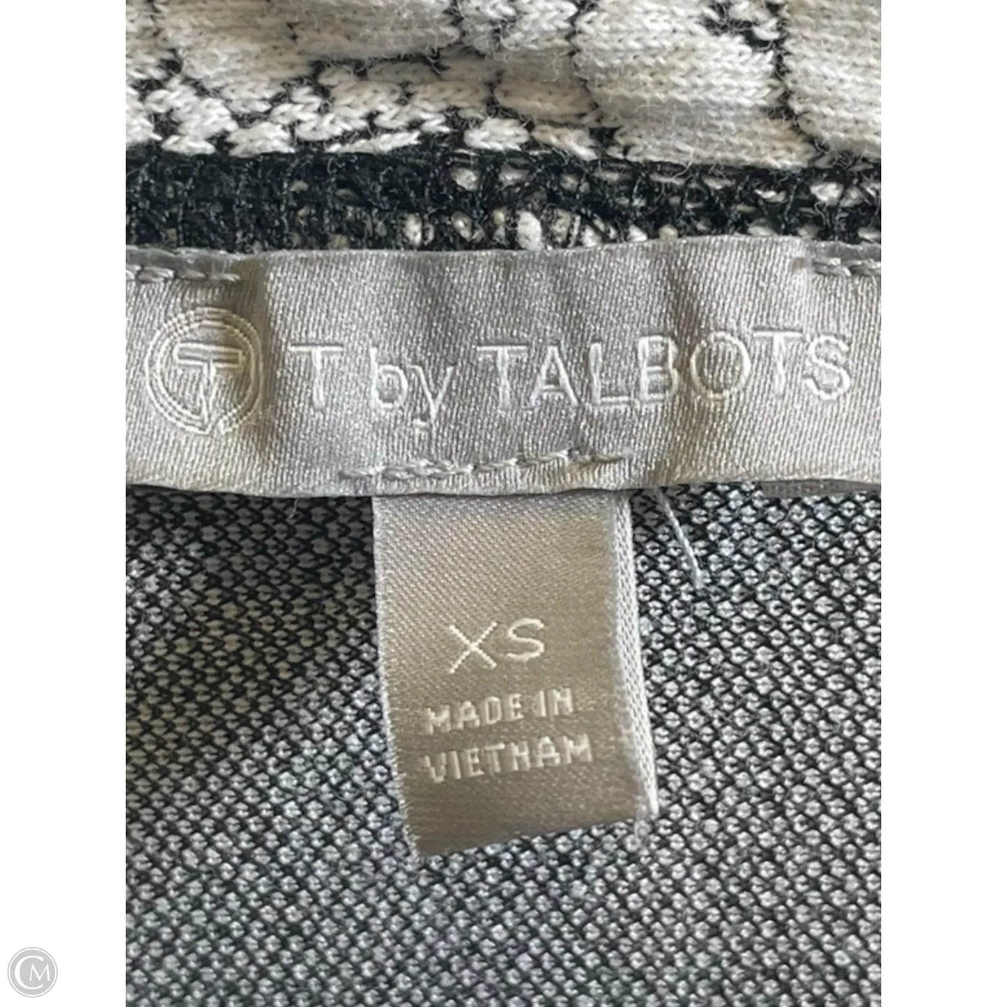 Dress Casual Midi By Talbots In Black & White, Size: Xs