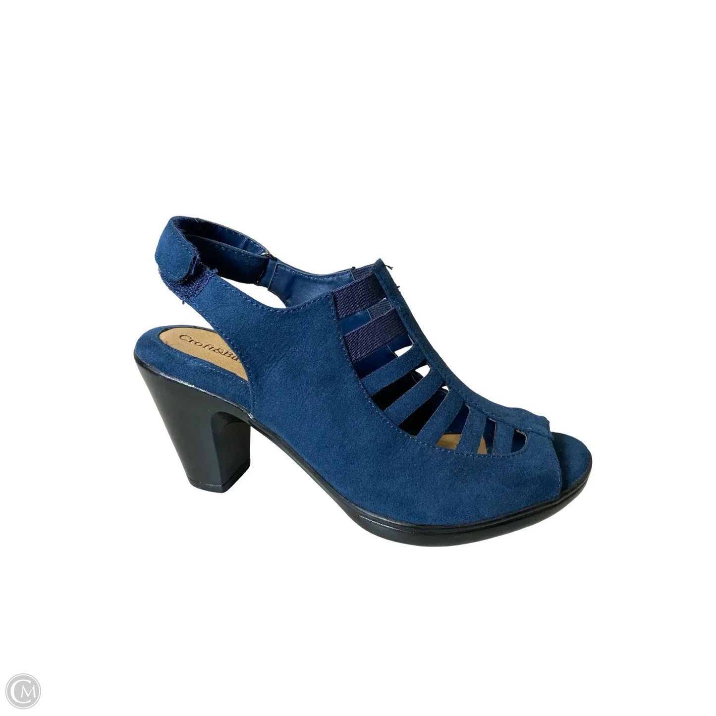 Shoes Heels Block By Croft And Barrow In Blue, Size: 6.5