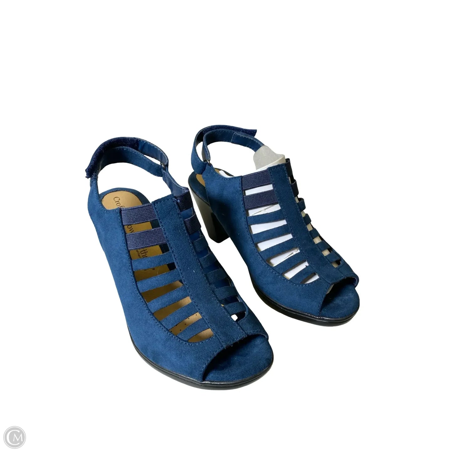 Shoes Heels Block By Croft And Barrow In Blue, Size: 6.5
