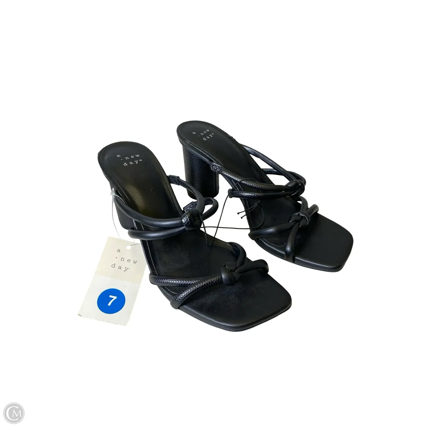 Shoes Heels Block By A New Day In Black, Size: 7