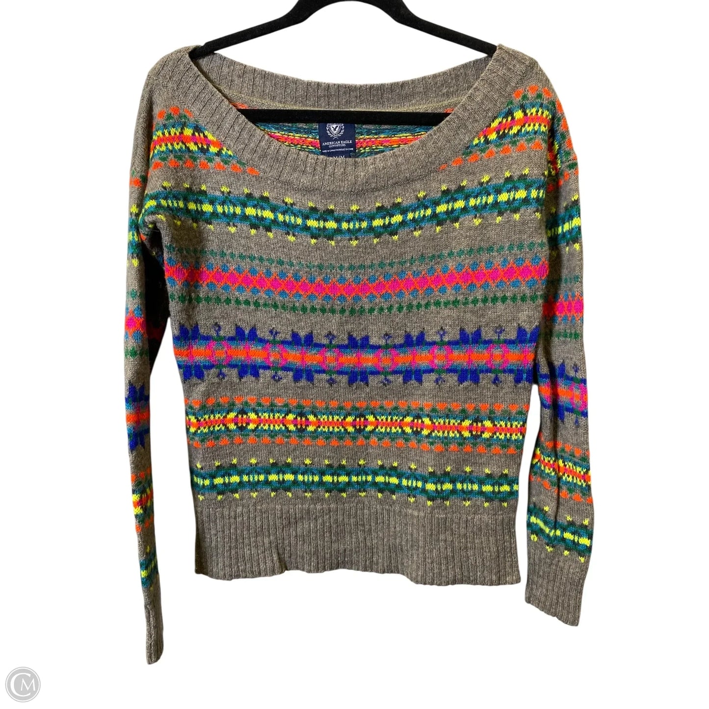 Sweater By American Eagle In Multi-colored, Size: M