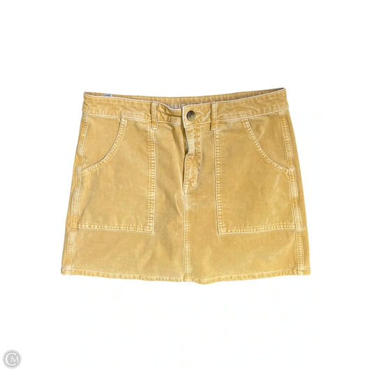 Skirt Midi By American Eagle In Yellow, Size: 10