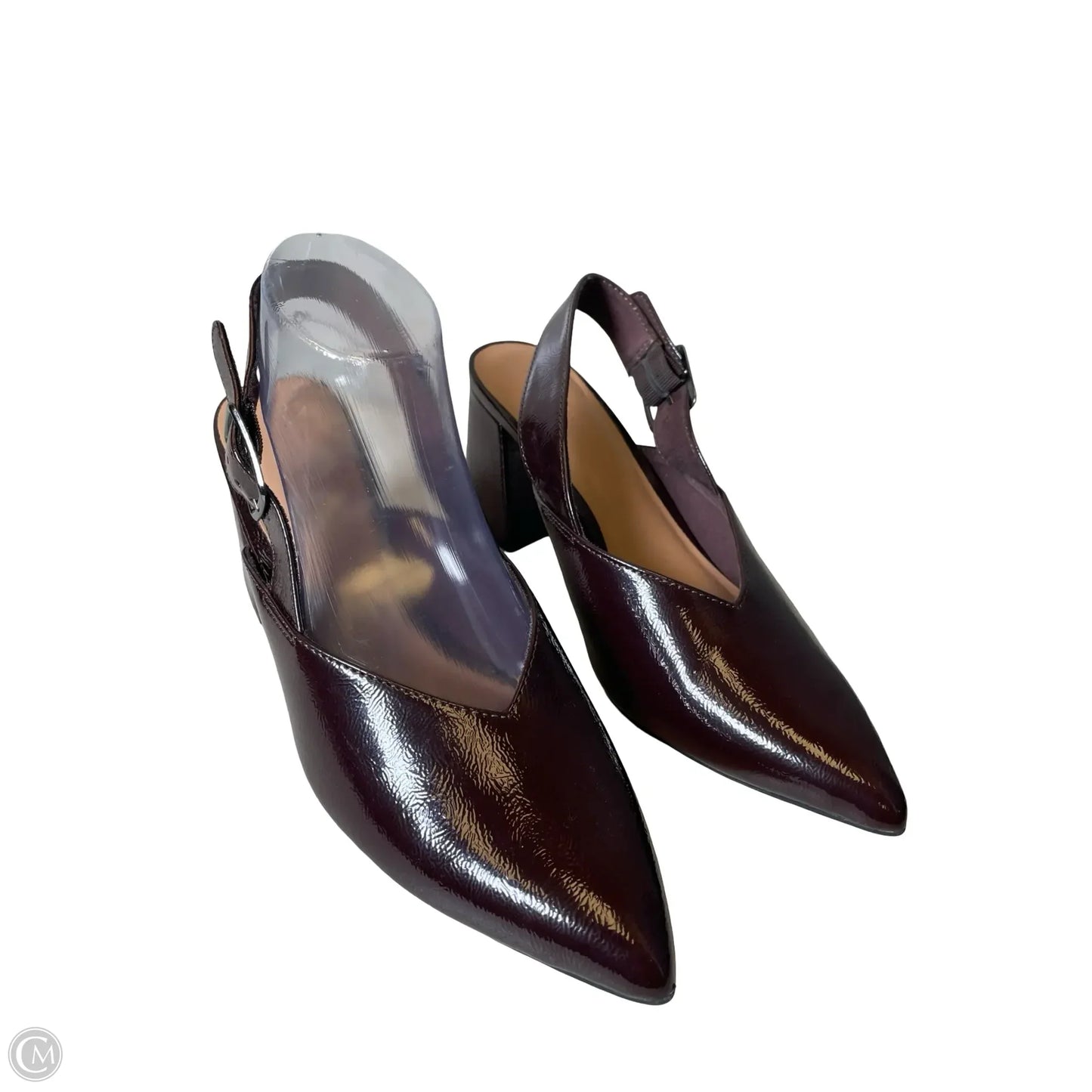 Shoes Heels Block By Old Navy In Maroon, Size: 8.5