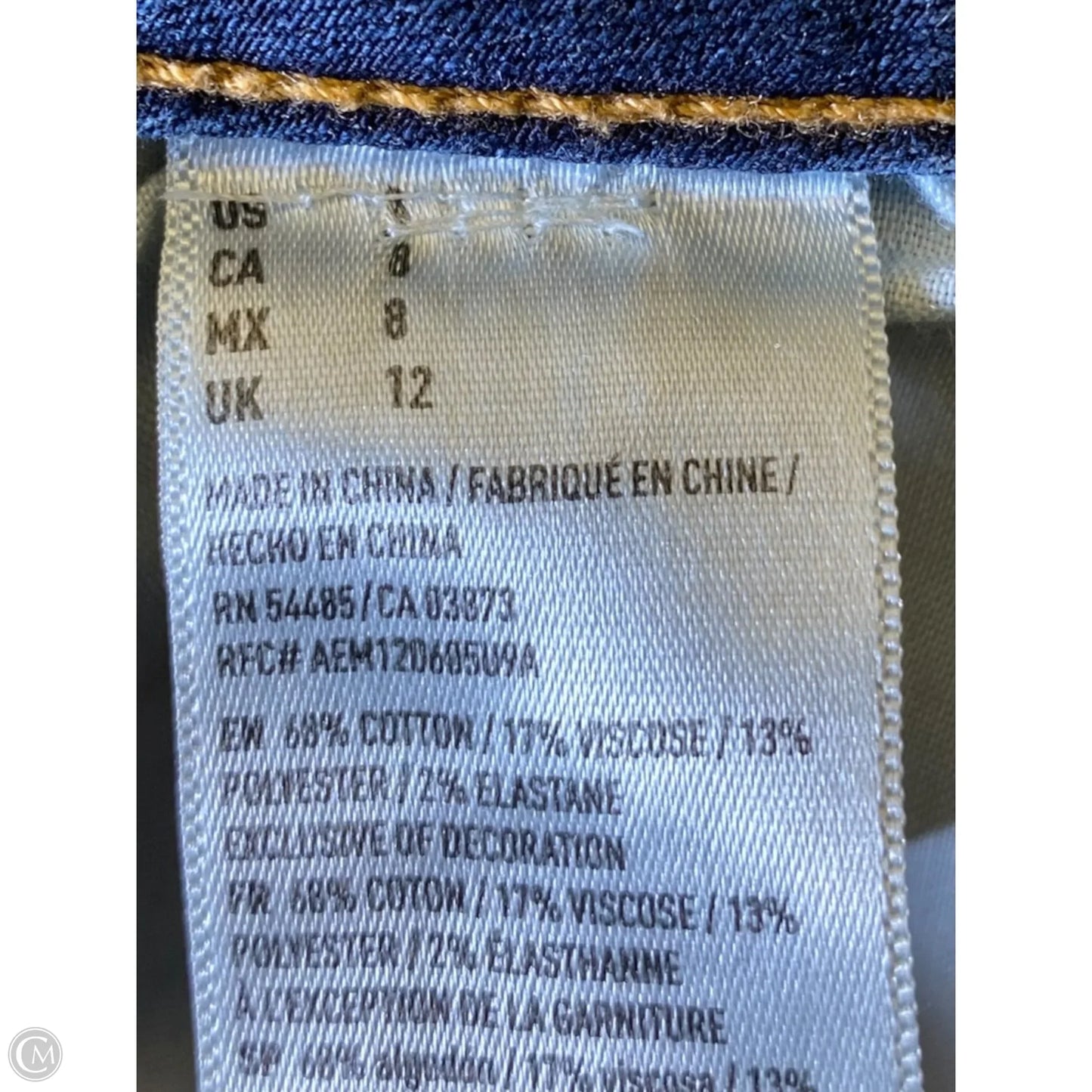 Shorts By American Eagle In Blue Denim, Size: 8