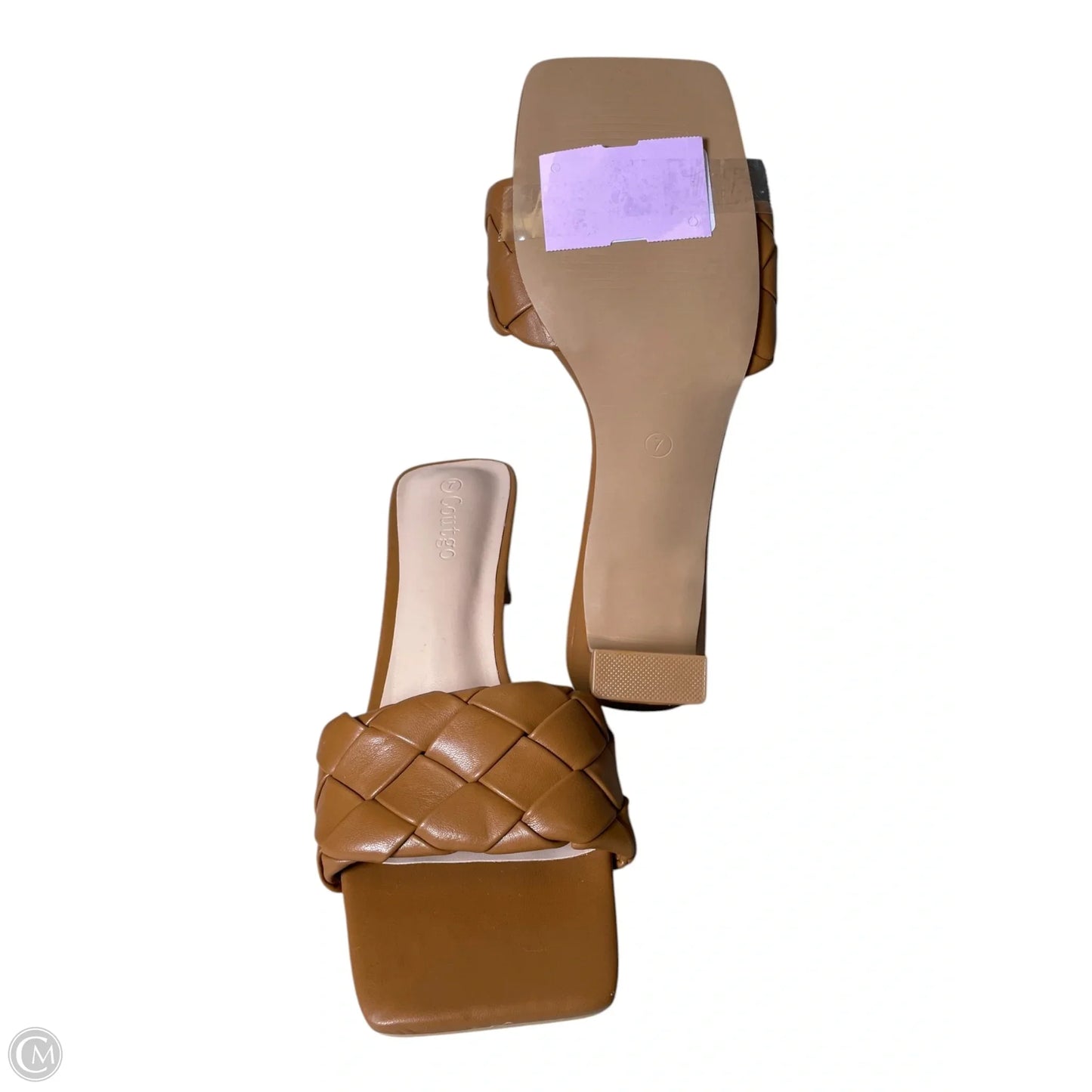 Shoes Heels Block By Clothes Mentor In Brown, Size: 7