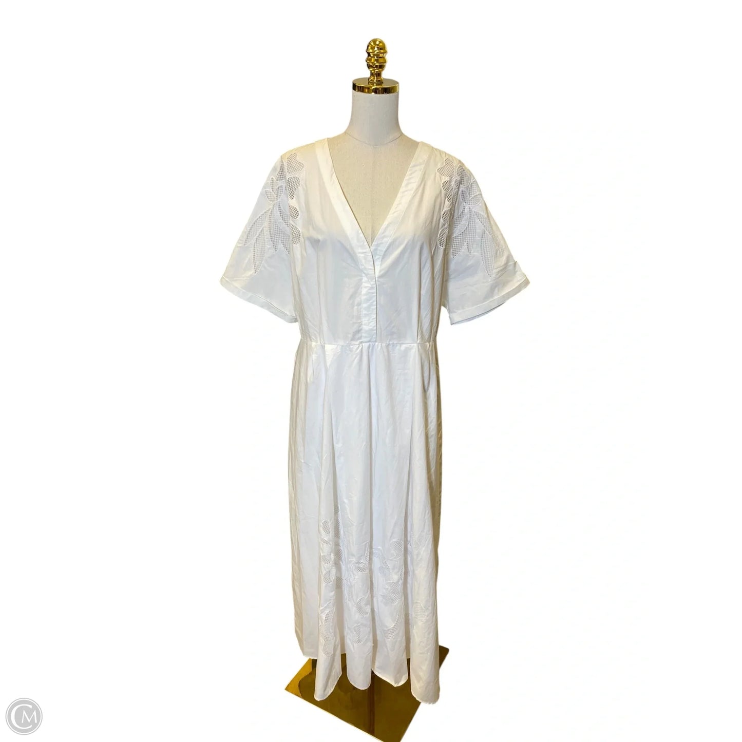 Dress Casual Maxi By Ellen Tracy In White, Size: Xl