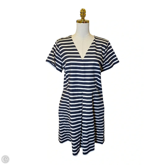 Dress Casual Midi By Gap In Striped Pattern, Size: 16