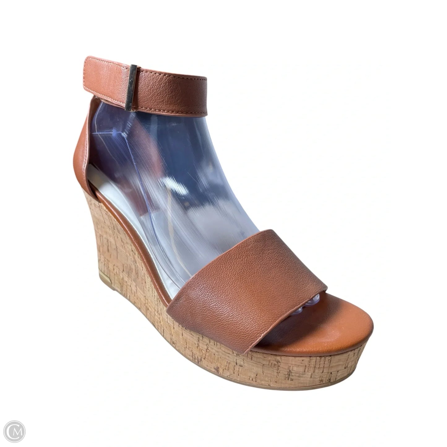 Shoes Heels Wedge By Franco Sarto In Brown, Size: 8.5