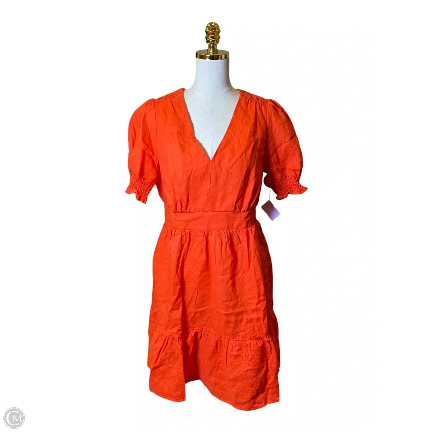 Dress Casual Midi By Boden In Orange, Size: 12