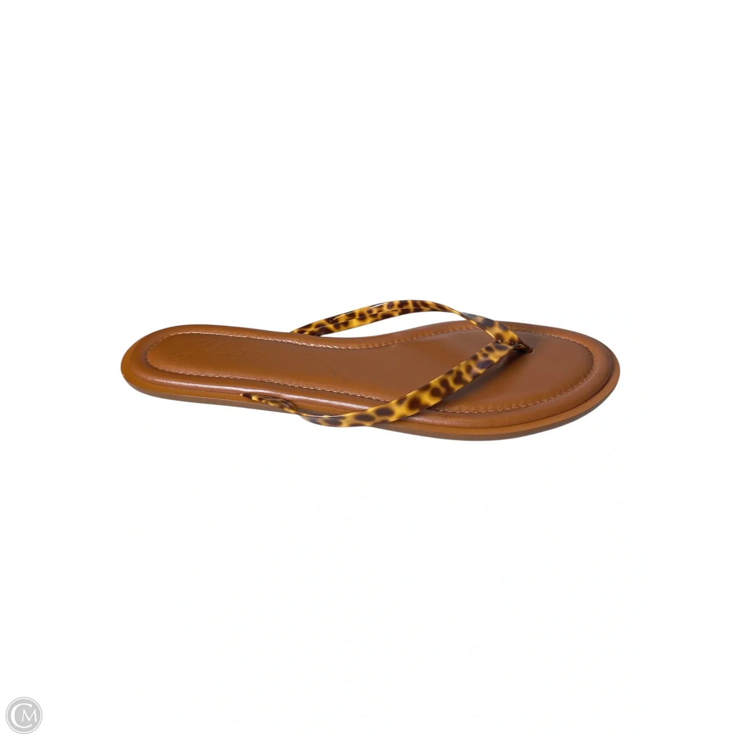 Sandals Flats By J. Crew In Animal Print, Size: 10.5
