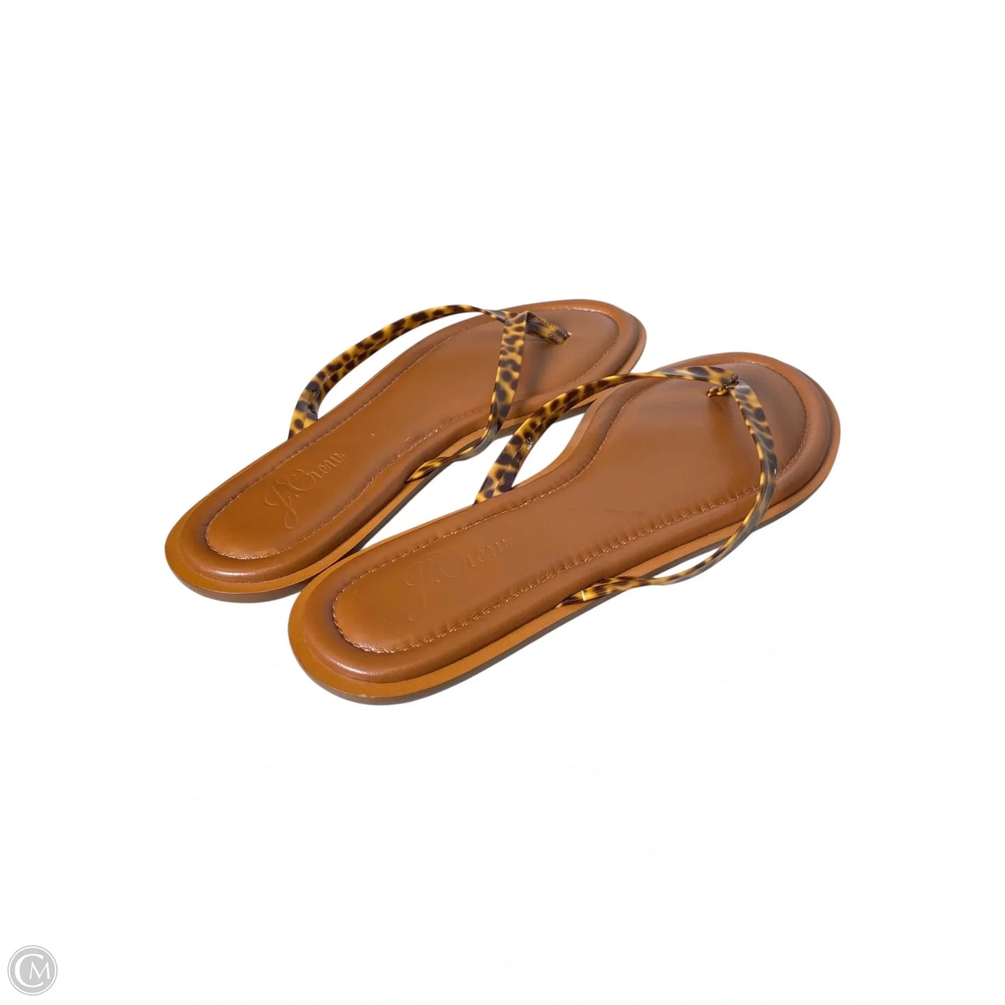 Sandals Flats By J. Crew In Animal Print, Size: 10.5