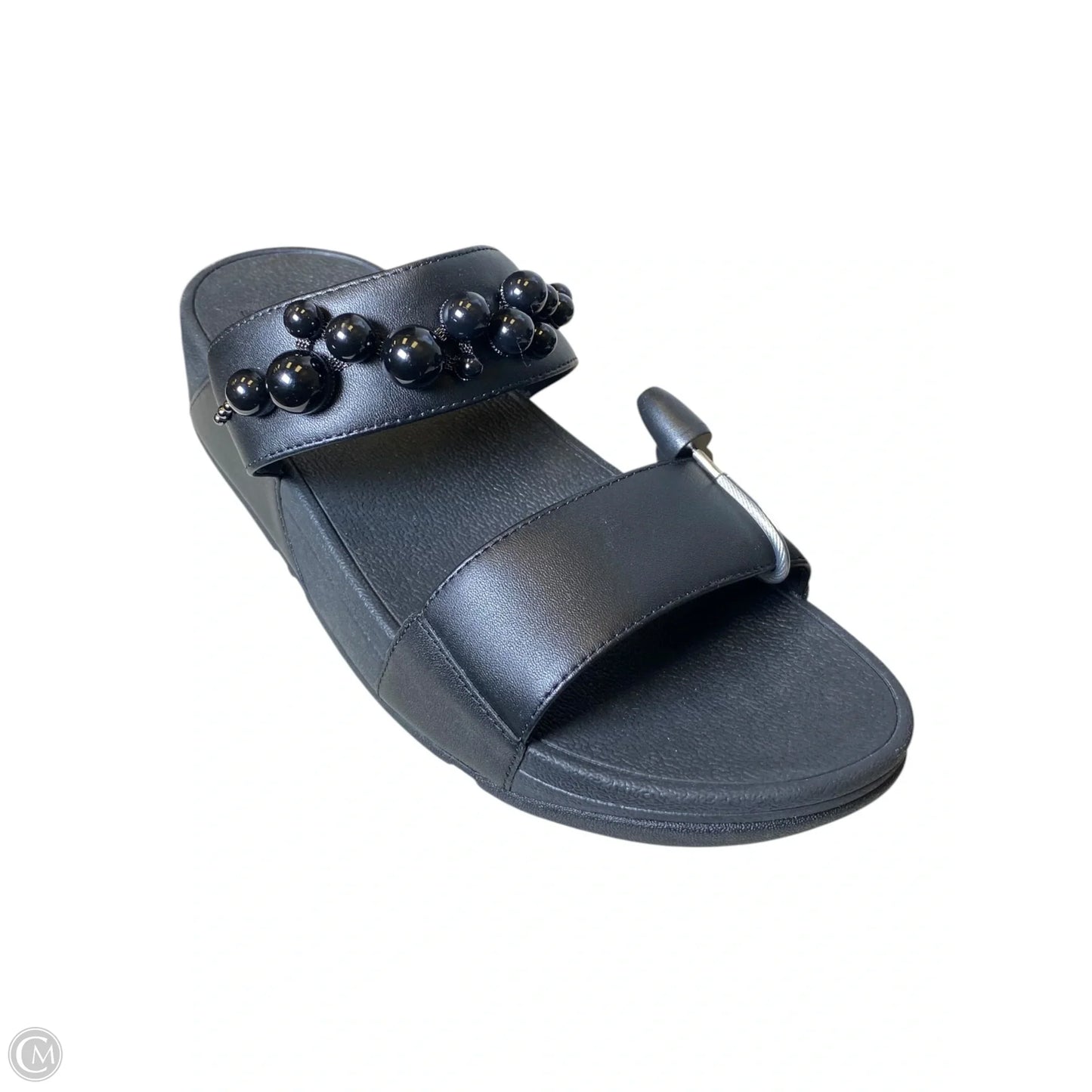 Sandals Heels Wedge By Fitflop In Black, Size: 7
