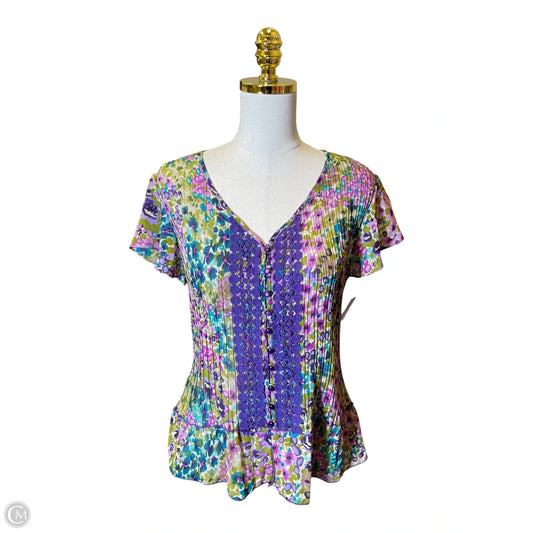 Top Short Sleeve By Clothes Mentor In Multi-colored, Size: S